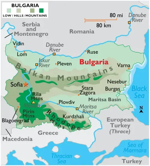 Blugaria Map