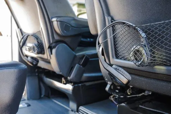 DLT's Mercedes Benz backseat view