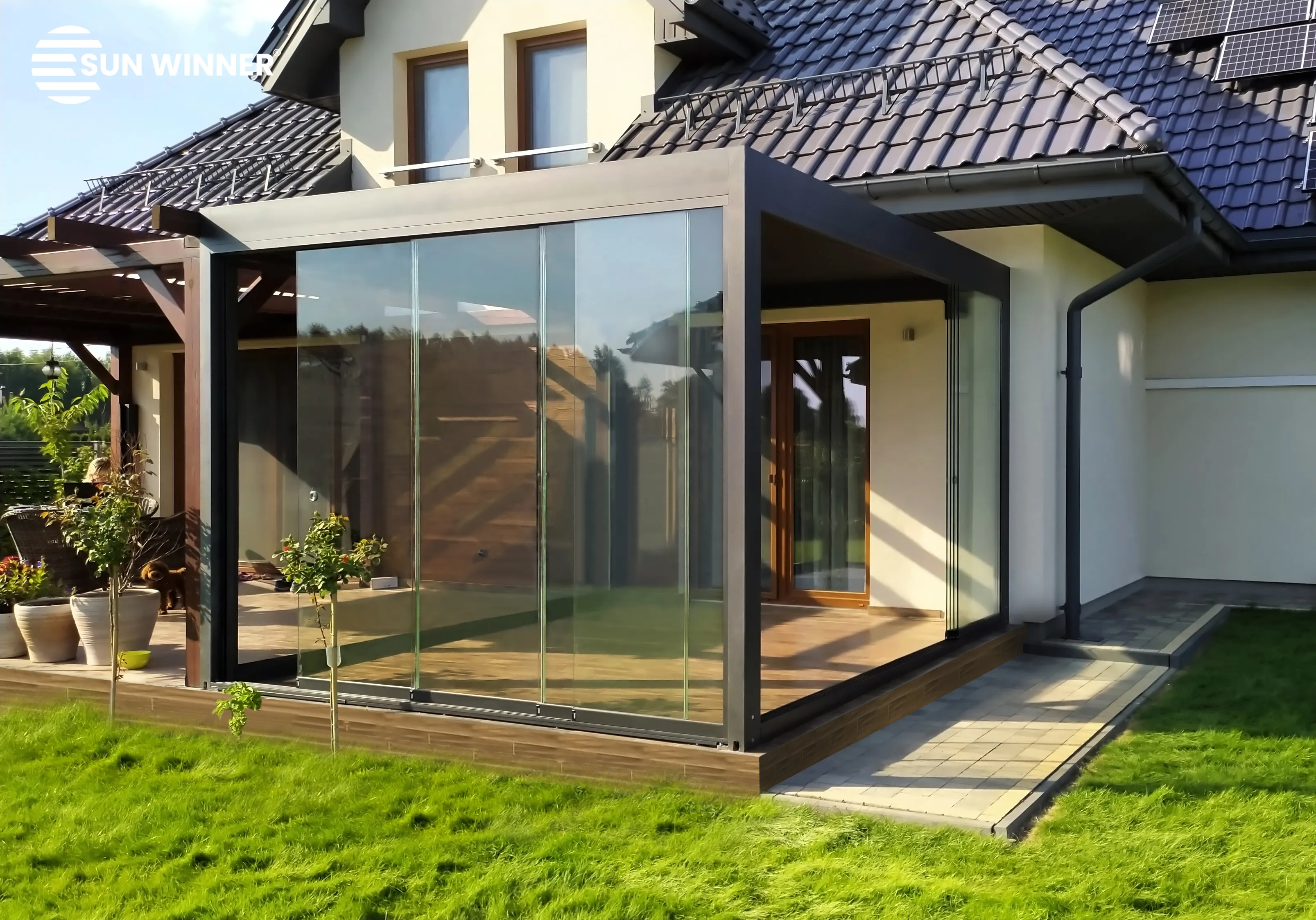 ZASTEKLITEV DRSNA STEKLENA STENA