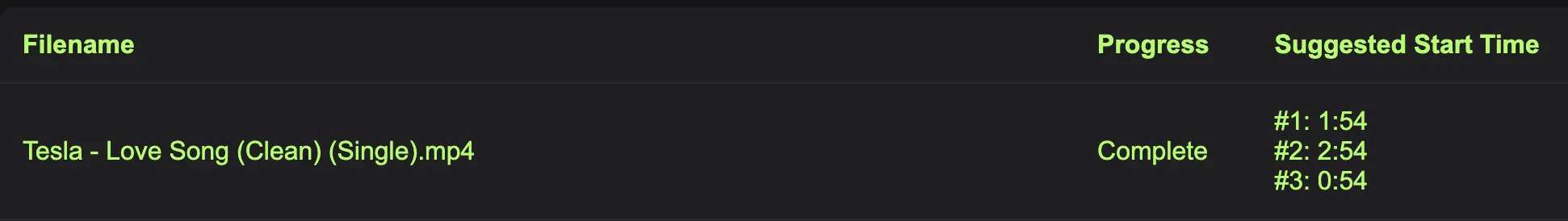 phenom song analyser finds the best moments