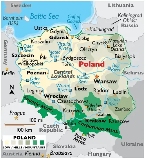 Poland map