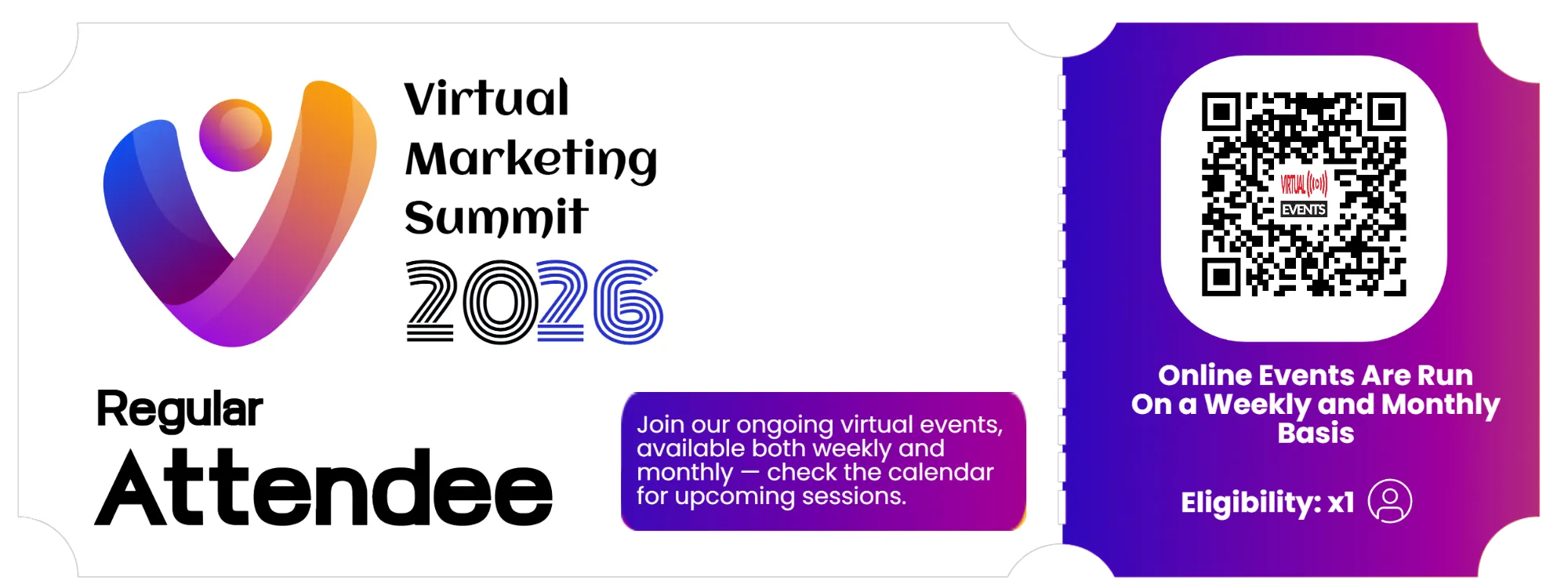 Virtual-Events.CC Attendee Personal Ticket