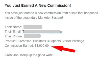 just earned a commission