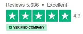 4.9 Stars Trustpilot Rating