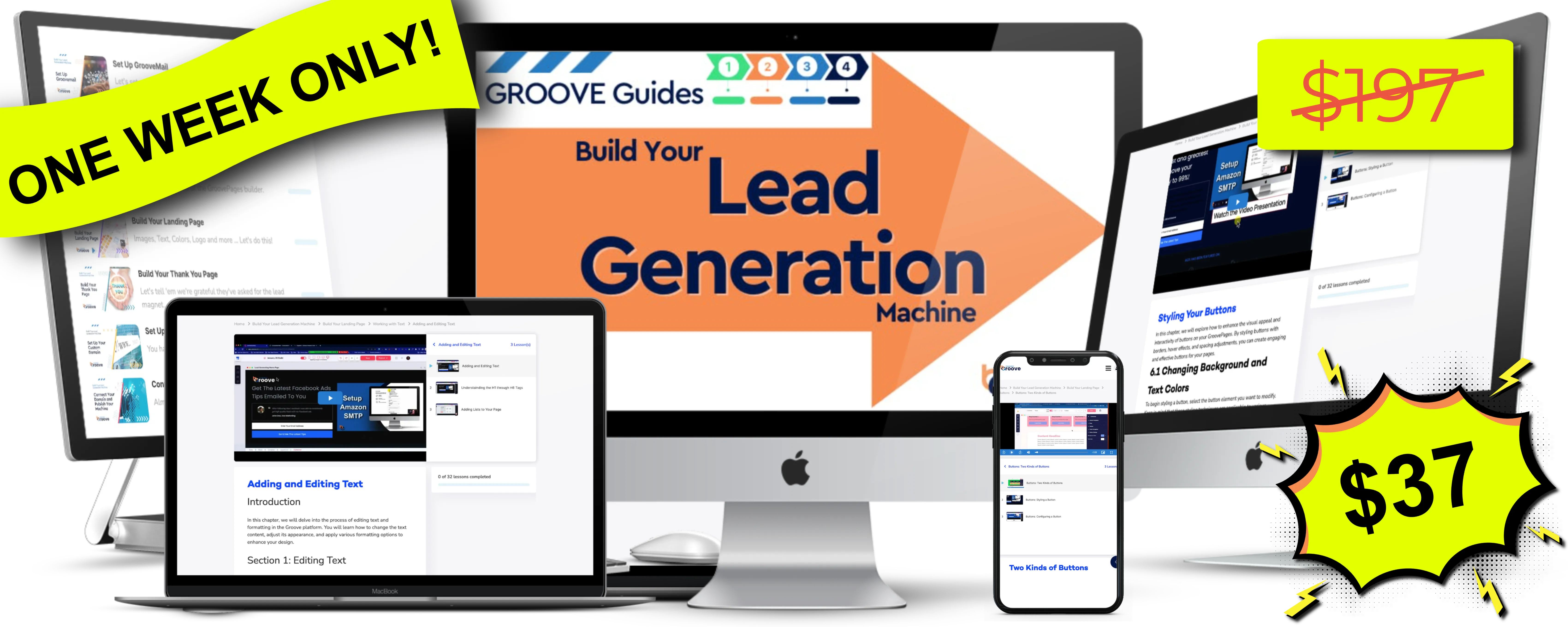 Groove Guides dsplays for Build Your Lead Generation Machine 