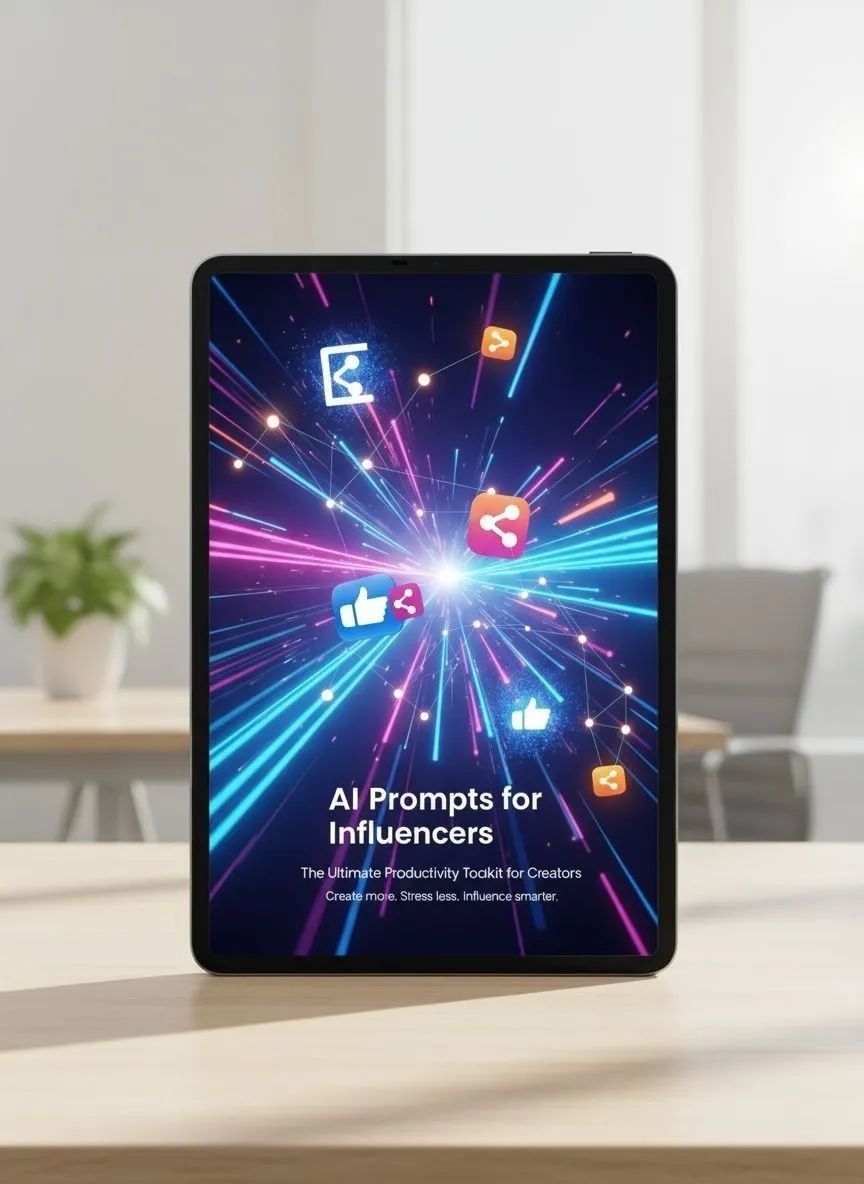 AI Prompts for Influencers Digital Product mockup