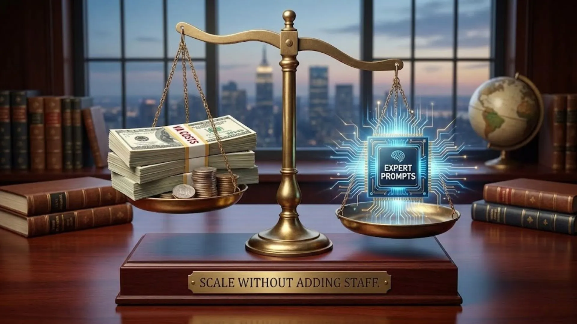 ROI comparison of hiring a virtual assistant versus using an AI system.