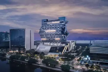 Langham Place Guangzhou Exterior Dusk