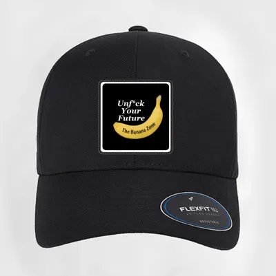 Banana Zone Unf*ck Your Future curved patch hat