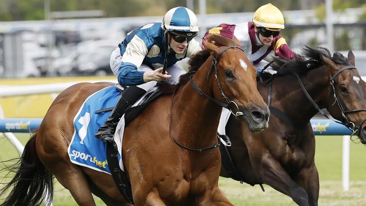 “Alabama Express winning the G1 C.F. Orr Stakes