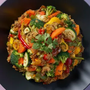  Quinoa and Veggie Stir-Fry