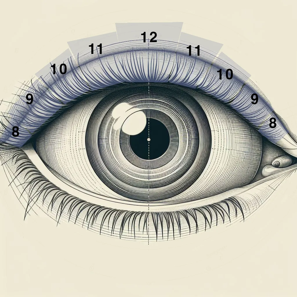 Open eyelash mapping