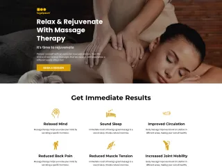 massage website design