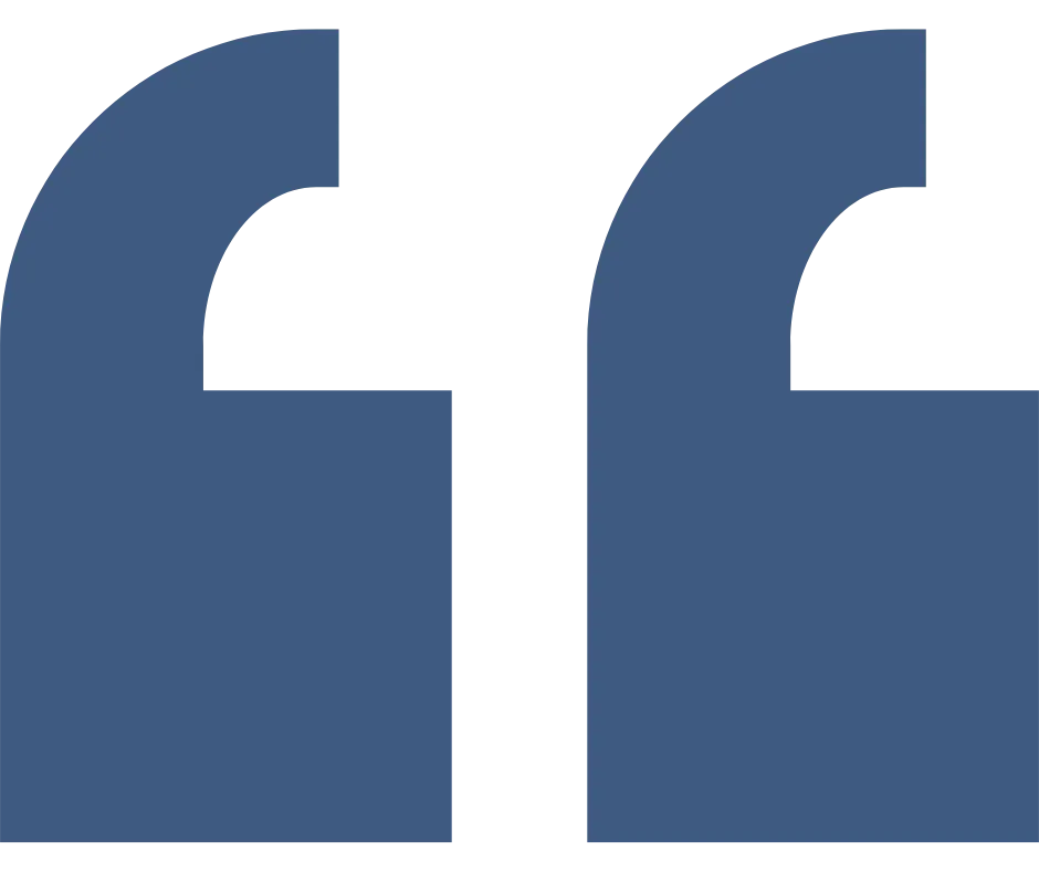 Quotation graphic, blue color