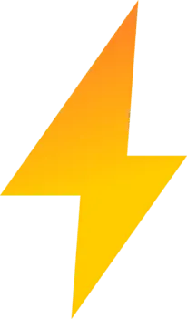 icon yellow lightinng bolt
