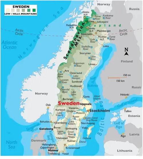 Sweden Map