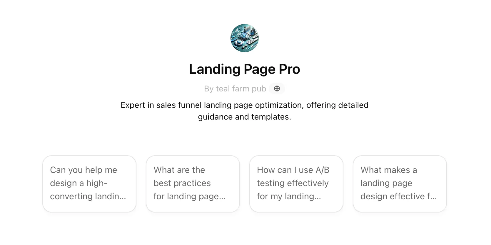 Landing page pro