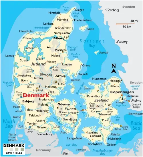 Denmark Map