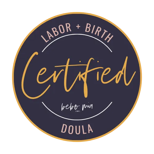 Bebo Mia Certified Labor and Birth Doula badge