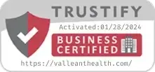 Vallent Health Business Certified