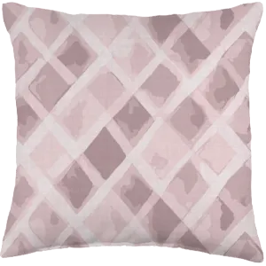 abstract mauve pink watercolor diamonds throw pillow