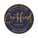 Bebo Mia Certified Maternal Support Pratictioner badge, become a doula.