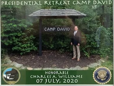 Charles Williams at Camp David Presidents Retreat