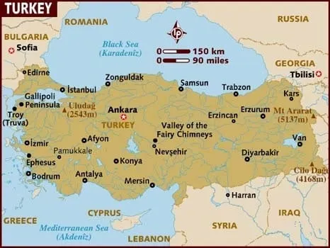 Map of Turkey