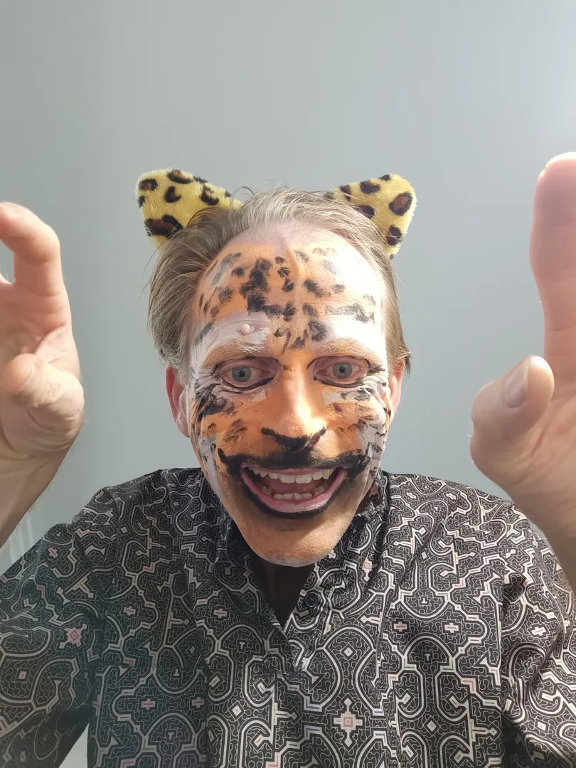 me, jaguar face paint