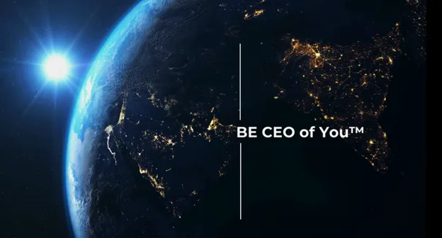 View of the World with text Be CEO of You