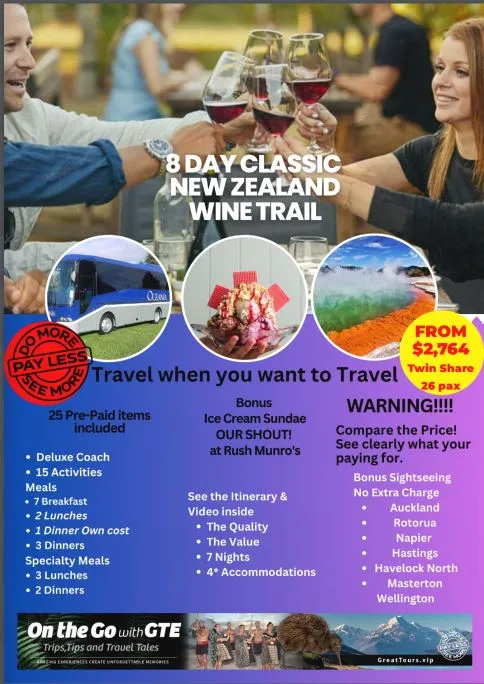 8 DAY CLASSIC NEW ZEALAND WINE TRAIL