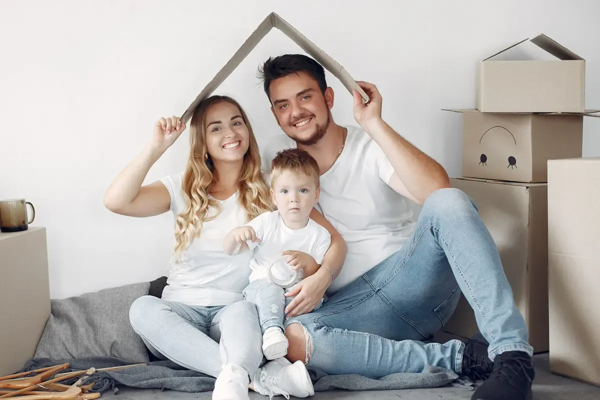 Família protegida pelos seguros oferecidos