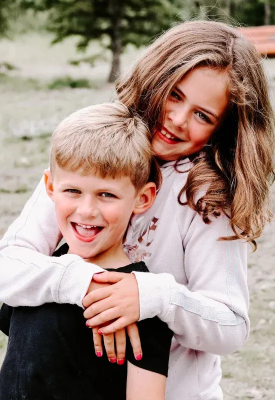 Abigail and Grayson photo healthy kids