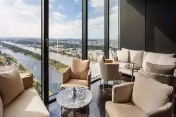 Melia Vienna The Level Lounge River Views