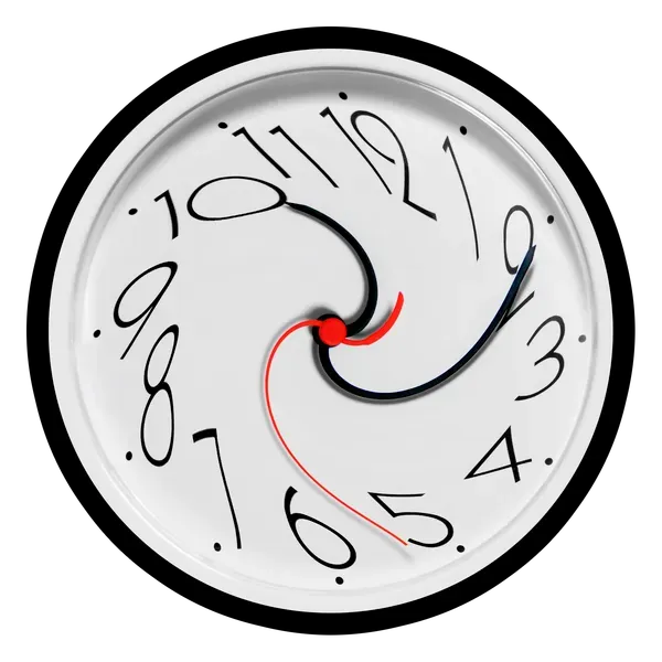 clock with time distaughted