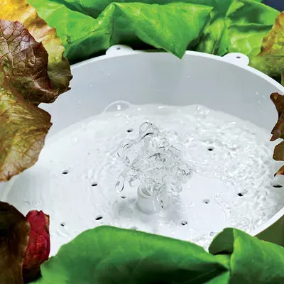 Vertical hydroponics water distribution in Tower Garden by Juice Plus 