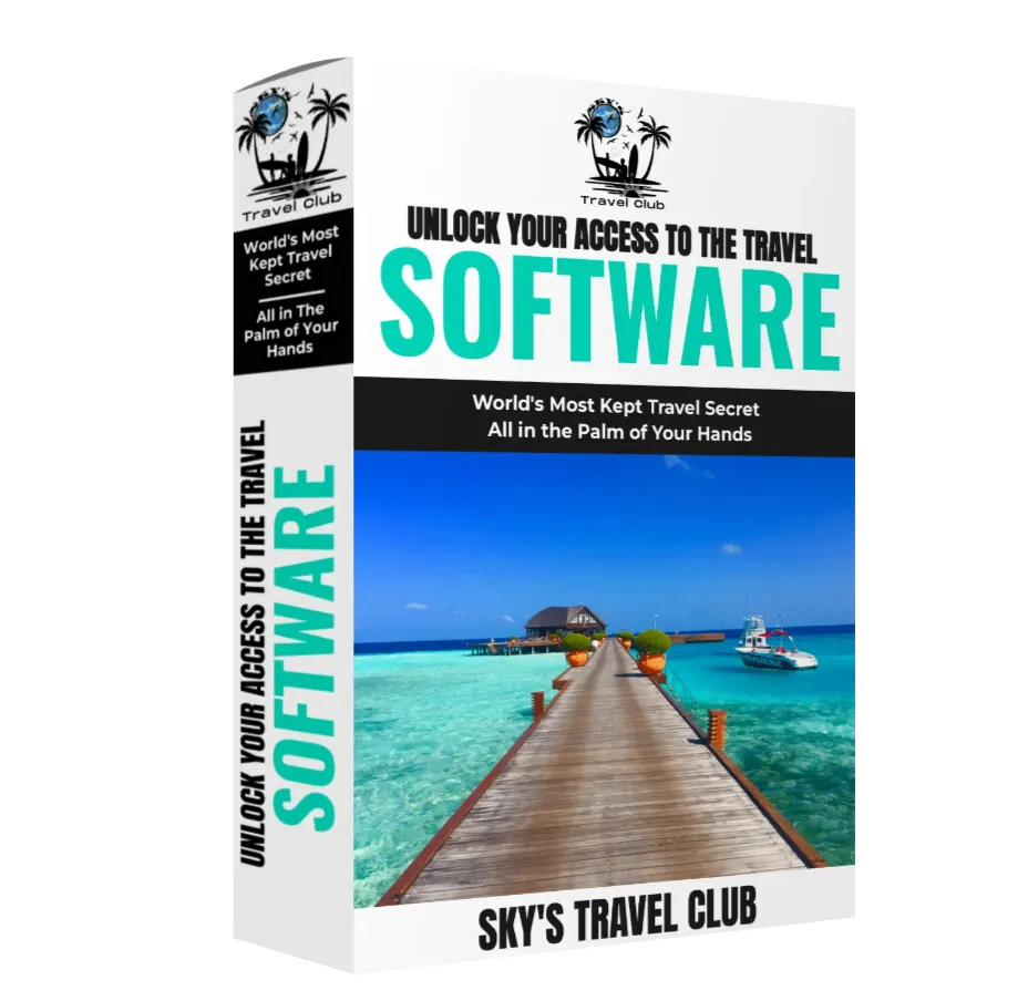 Sky's Travel Club Software Box