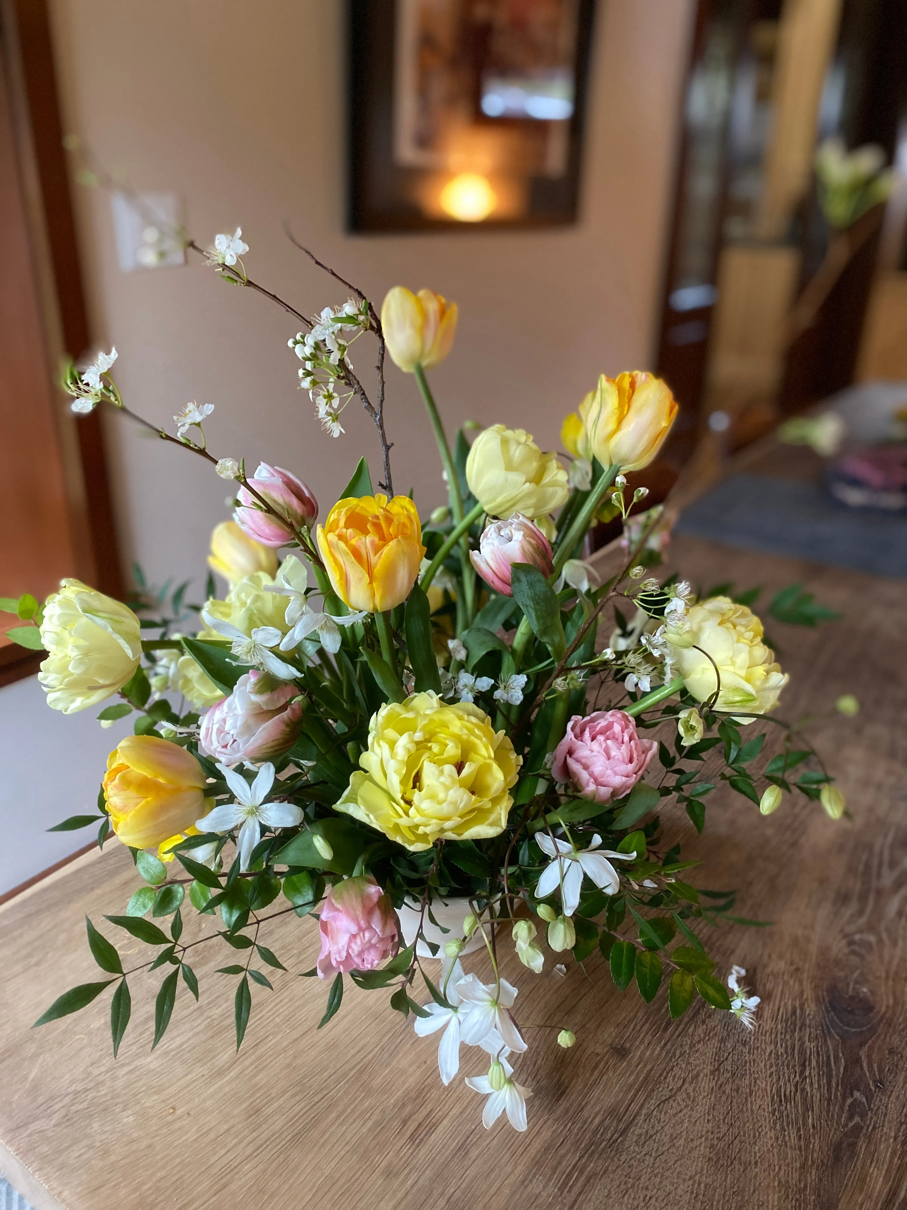 spring flower arrangement