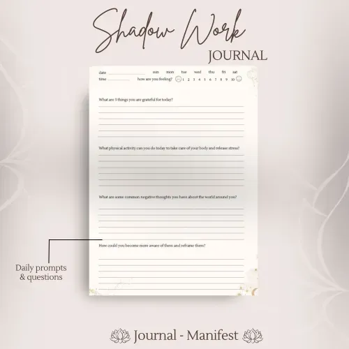 printable shadow work journal planner inner child therapy journal writing goodnotes notability ipad android printable writing therapy subconscious beliefs digital electronic worksheets cards affrimations 