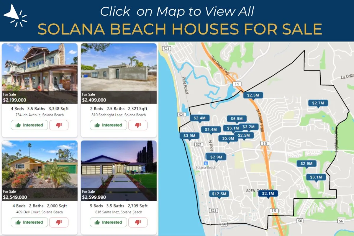 Search Solana Beach CA Houses for Sale