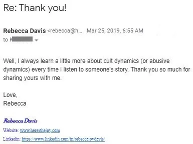 Kind Reply of Christian Book Editor
