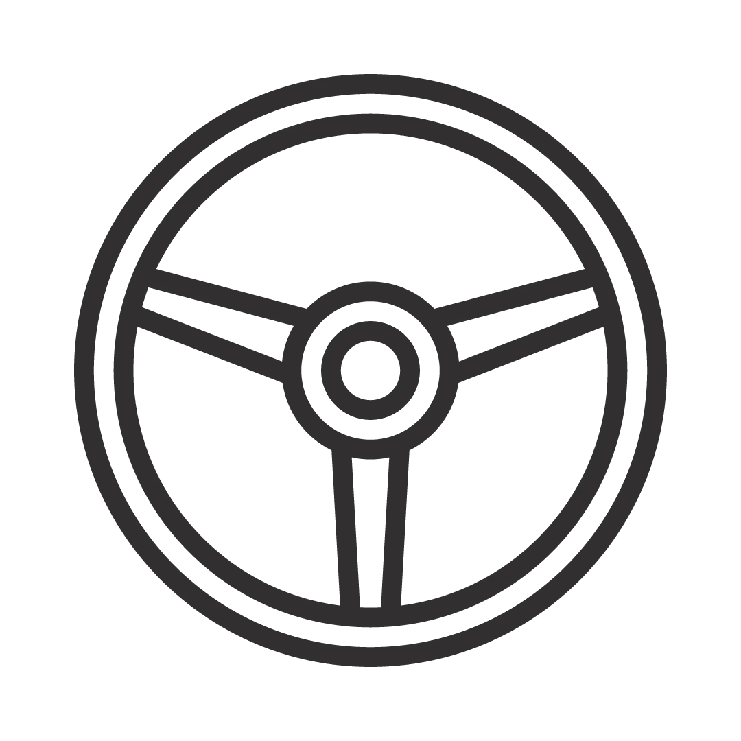 icon of steering wheel