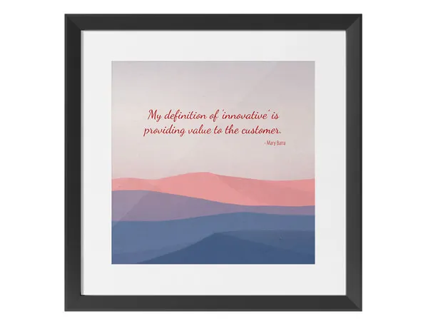 My Definition Of Innovative Art Wall Quote