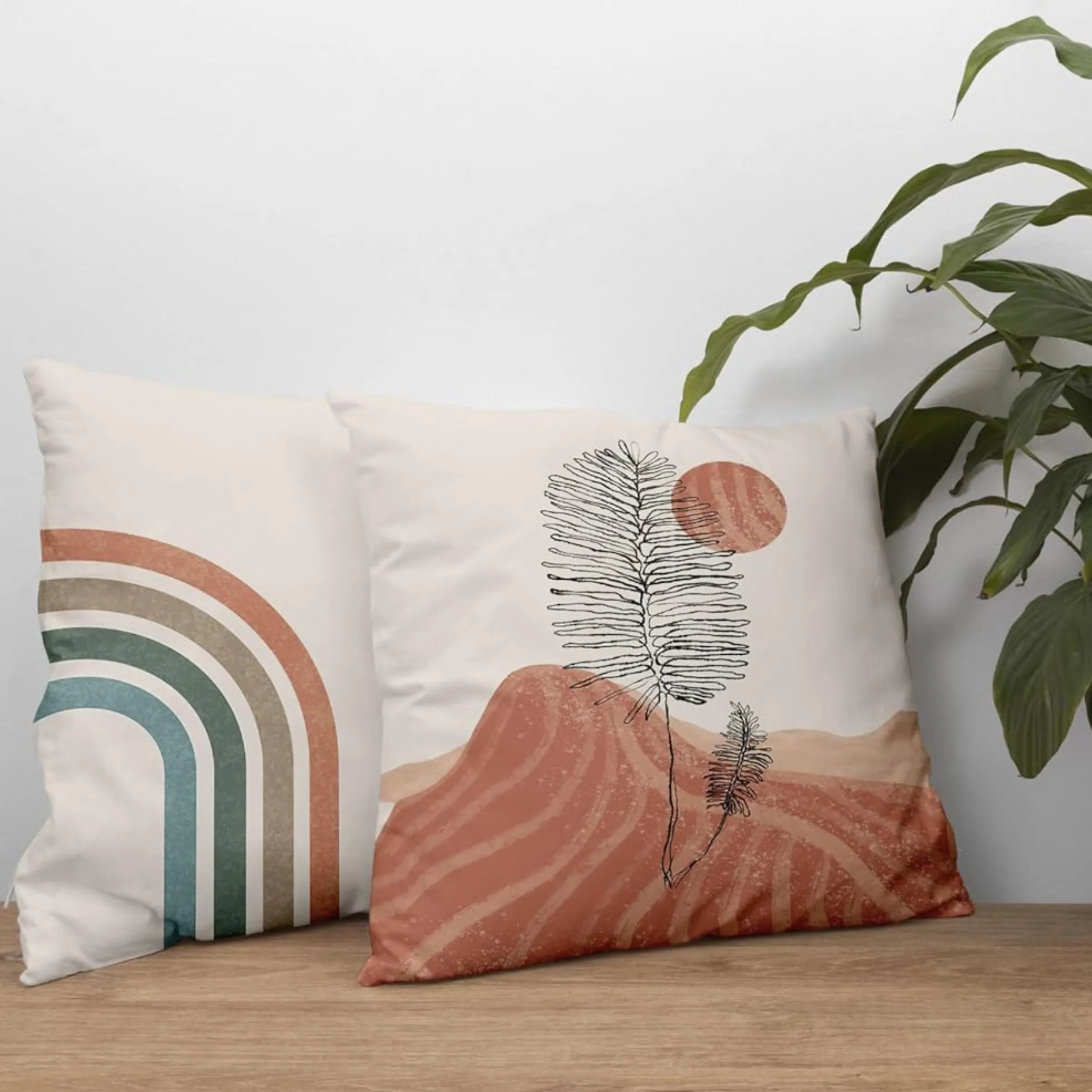 Boho themed throw pillows