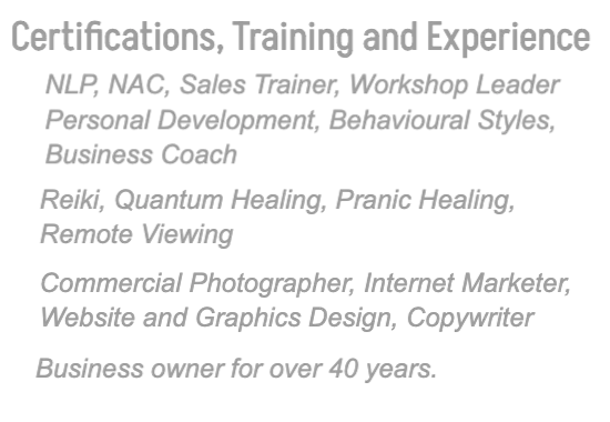 certification, training + experience