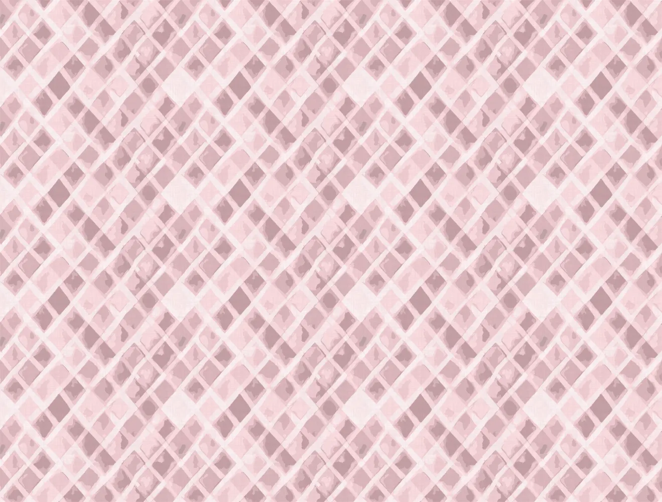 abstract diamond trellis in mauve pink