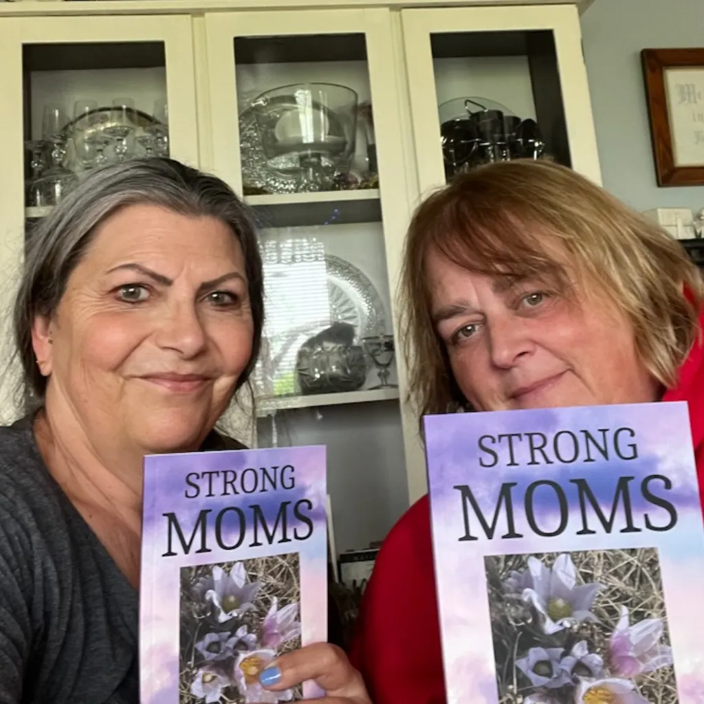 Jewell and Sheila, two authors in the Strong Moms anthology