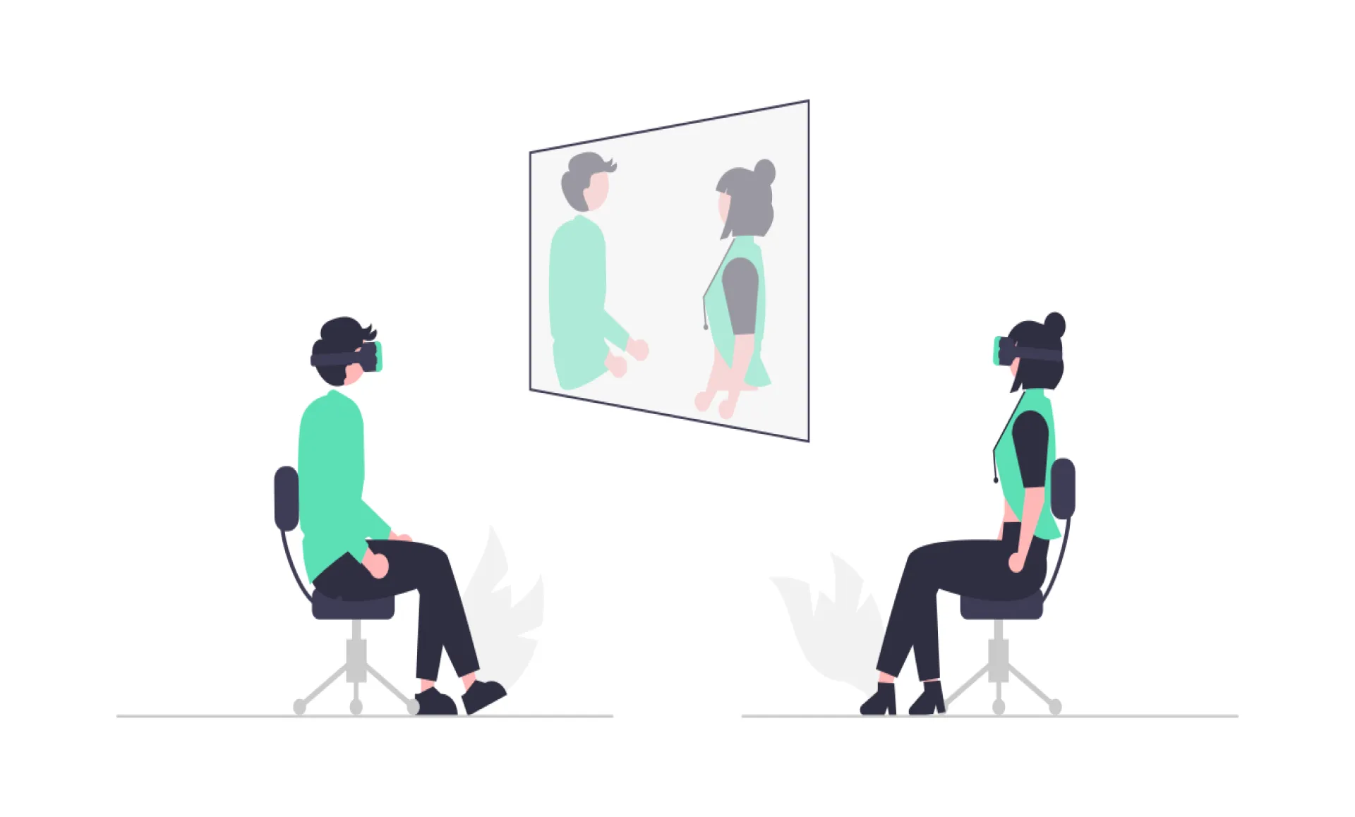 virtual meeting illustration