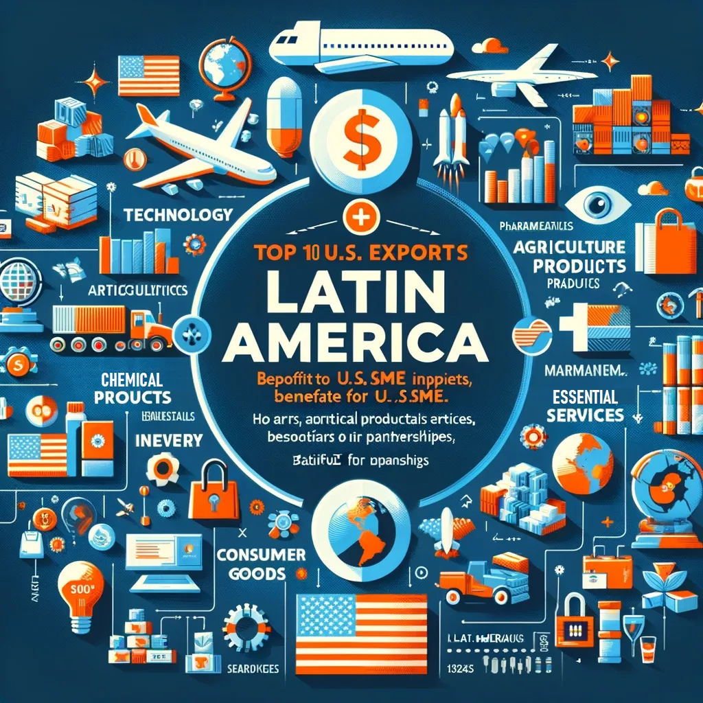 Potenciando las PyMEs de América Latina: Las 10 Principales Exportaciones de EE. UU. y el Éxito del Comercio Transfronterizo