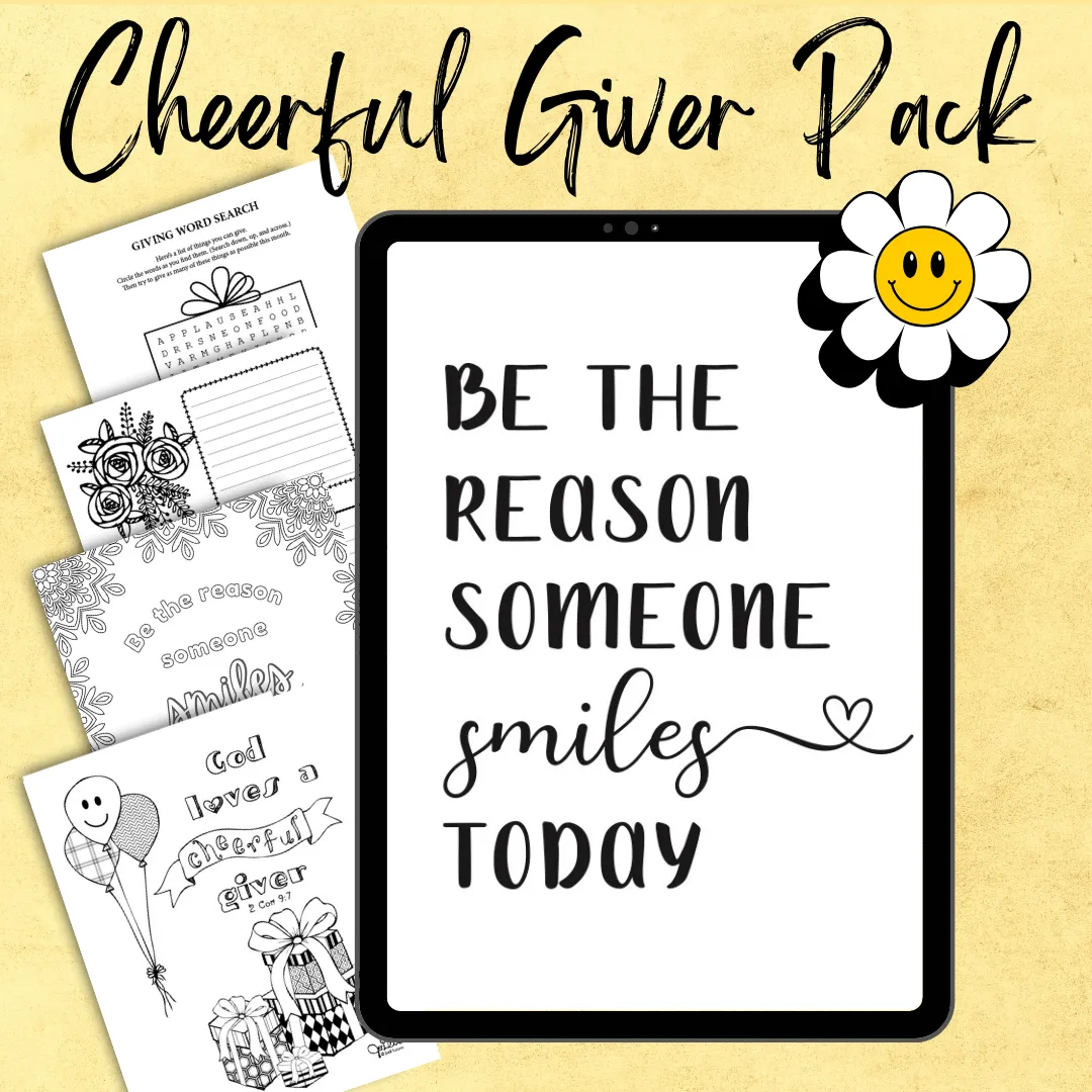cheerful giver printable pack